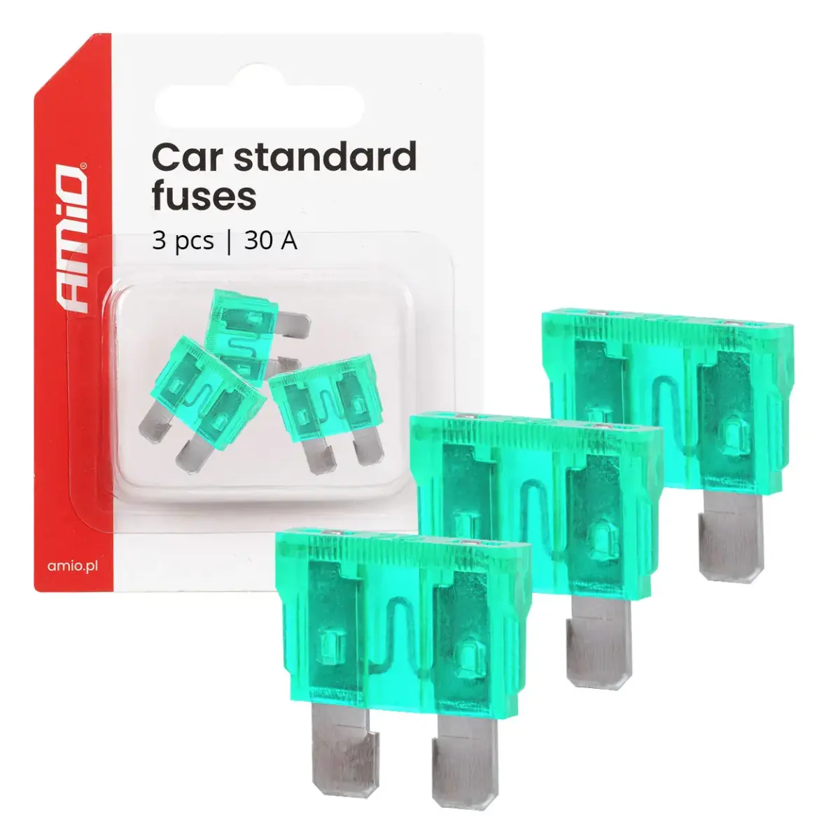 Car blade fuses STANDARD 3 pcs