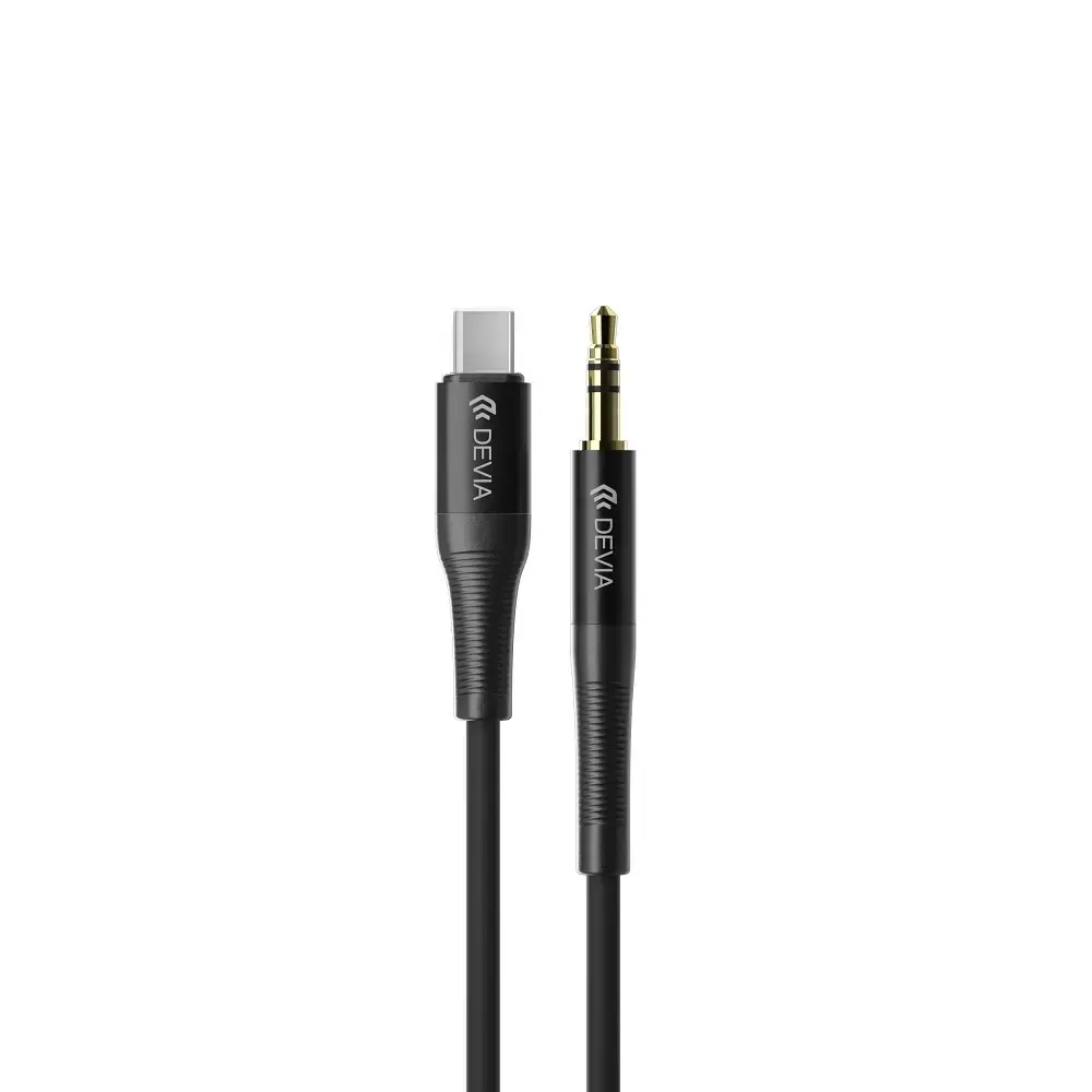 Devia cable audio Ipure EC620 jack 3,5 mm - USB-C 1m black