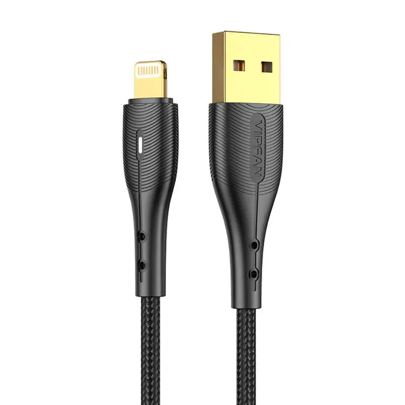 USB to Lightning cable VFAN Nano Gold X07, 3A, 1.2m (czarny)