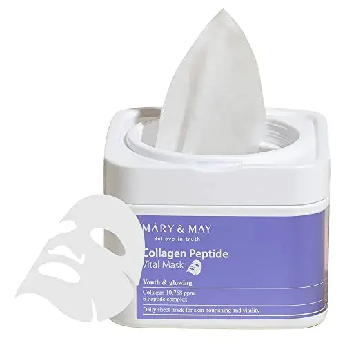 Mary & May Collagen Peptide Vital Mask 30 Pcs