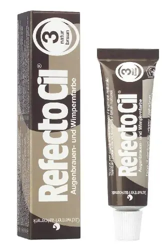 Refectocil Eyelash & Eyebrow Tint 3 Natural Brown Starter Kit 15 Ml + 100 Ml + 10 Pcs + 150 Ml + 96 Pcs