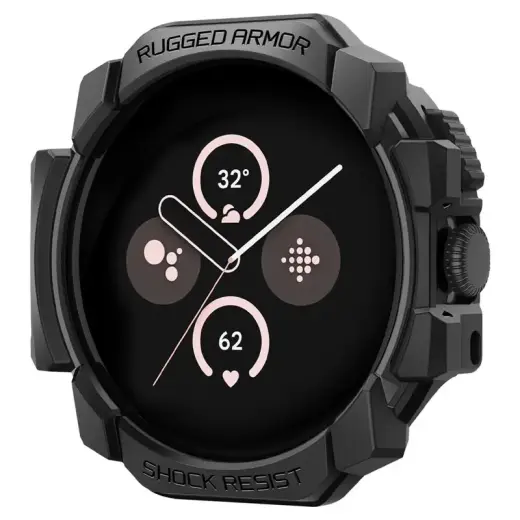 Spigen Rugged Armor, matte black - Google Pixel Watch 3/2/1 (41mm)