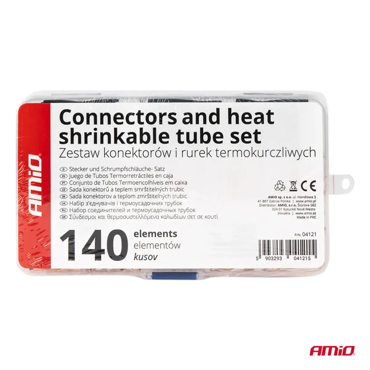 Heat shrink wire Connectors and Tubes 140pcs AMIO-04121