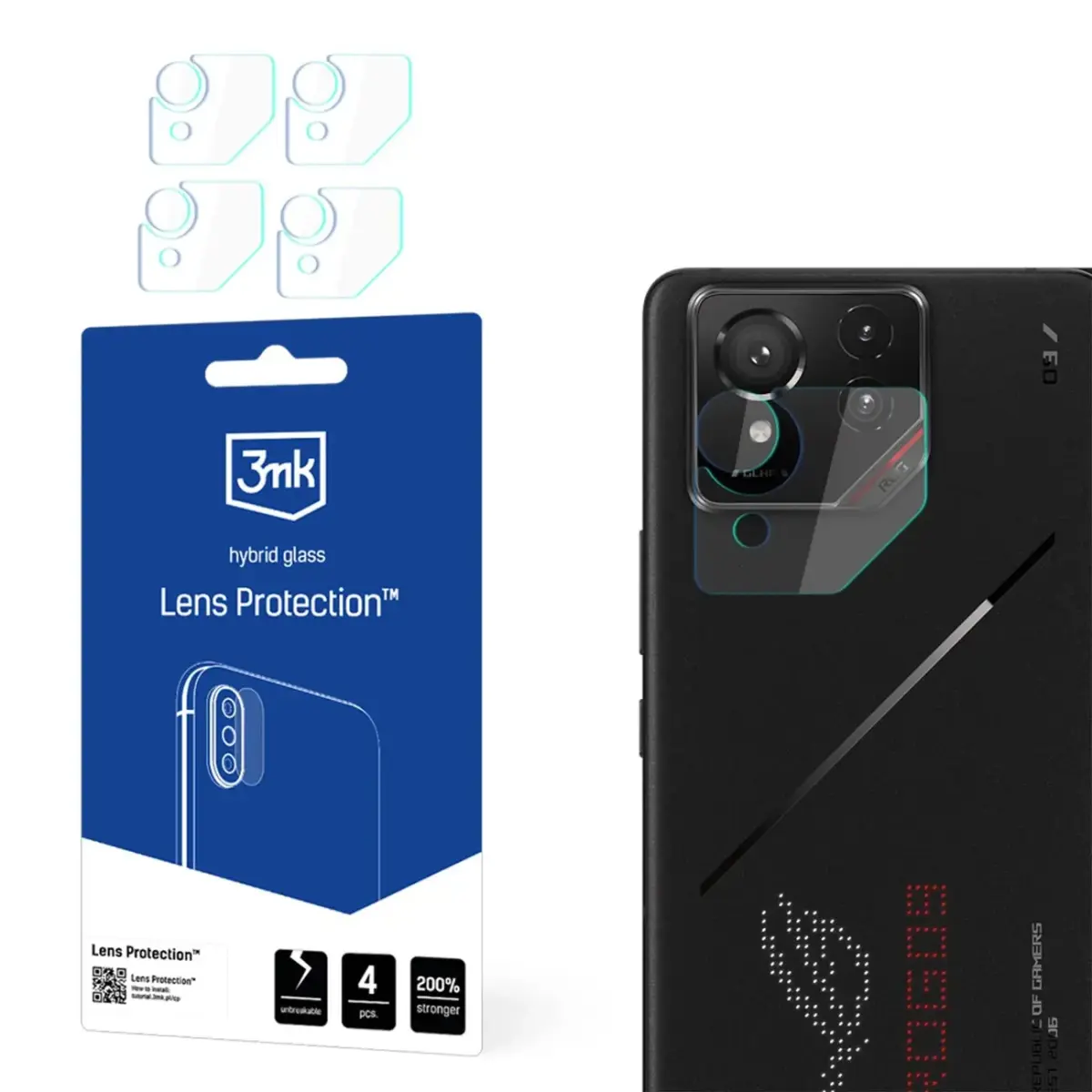 Camera Lens Glass 3mk Lens Protection for ASUS ROG Phone 9 FE