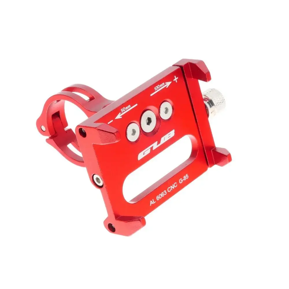 GUB bike holder for mobile phone G85 Aluminium red