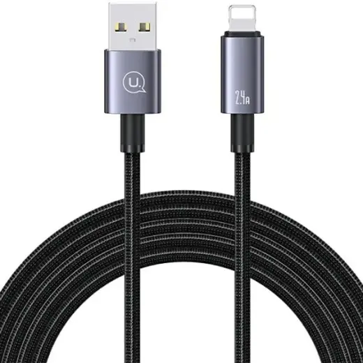 USAMS SJ669USB01 data transfer and charging cable | USB-A to Lightning | 12W | 2m