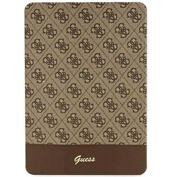 Guess GUFC10PS4SGW iPad 10.2" brązowy|brown 4G Stripe Allover