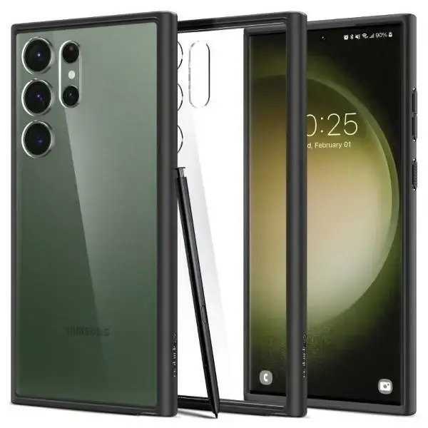 Spigen Ultra Hybrid Sam S23 Ultra S918 matte black ACS05618