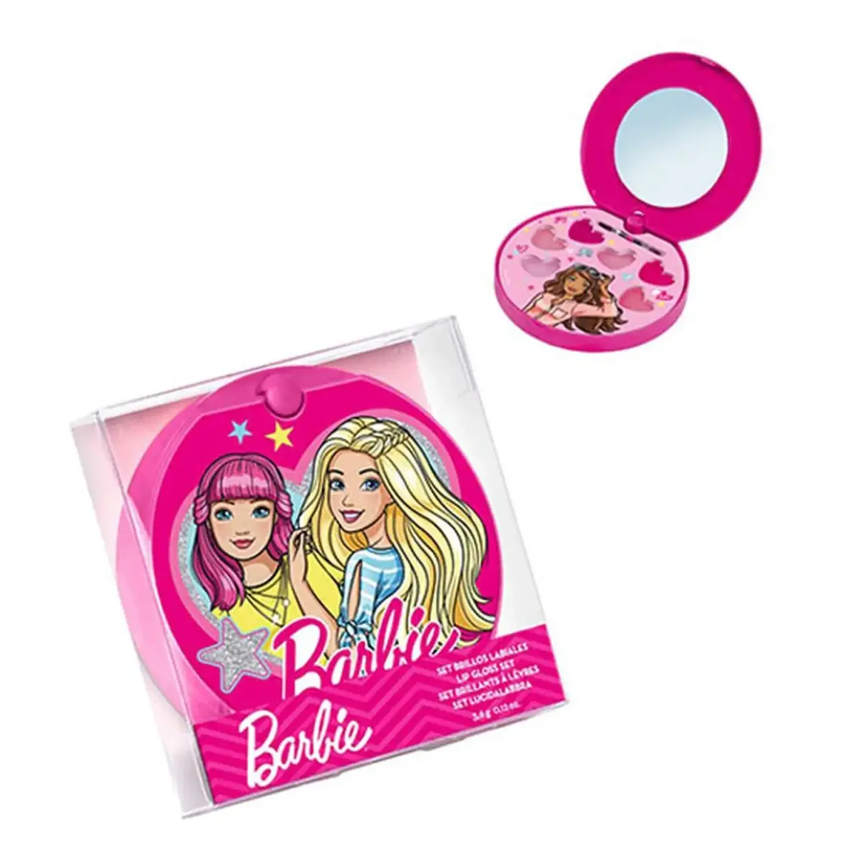 Cartoon Lorenay Barbie Polvera Espejo Brillo L C