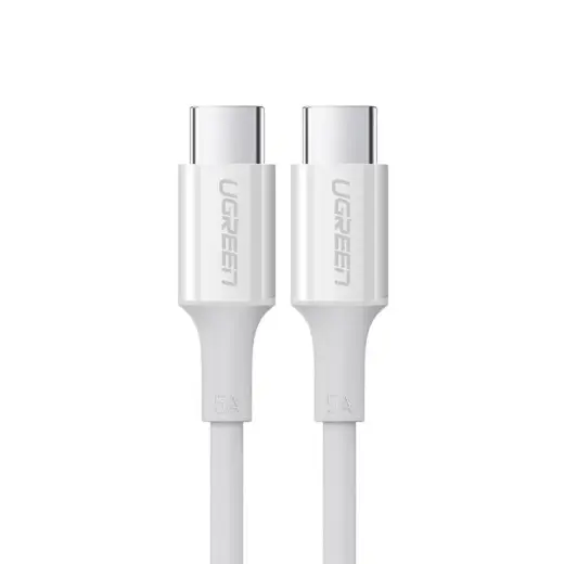 Ugreen US300 datu pārraides un uzlādes vads | USB-C uz USB-C | 25W | 1m | balts