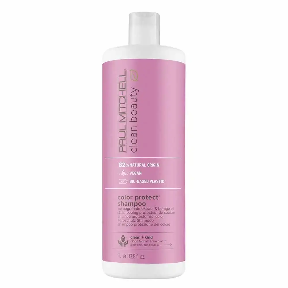 Paul Mitchell Clean Beauty Color Protect Shampoo  Gently Cleanses  Protects Hair Color  for Color-Treated Hair  33.8 Oz