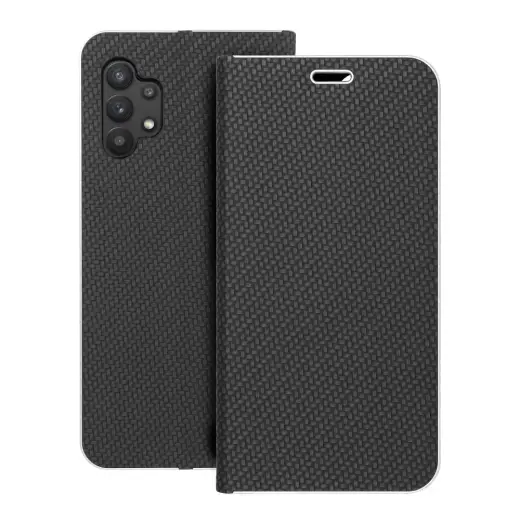 LUNA Carbon чехол-книжка для телефона Samsung Galaxy A32 5G (A326) чёрный