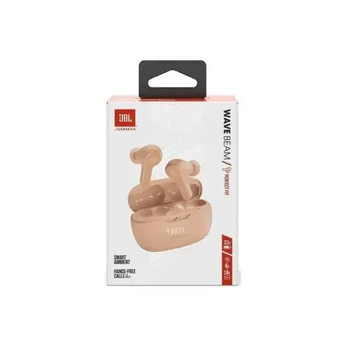 JBL Headphones In-Ear InEar Wave Beam beige (JBLWBEAMBEG)