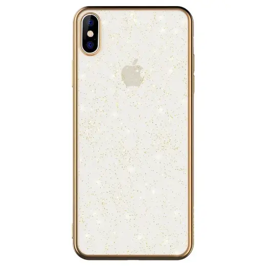Sulada glitter case прочный силиконовый чехол для Apple iPhone 12 | 12 Pro золотой