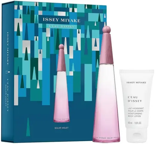 Set Issey Miyake: L'Eau D'Issey Solar Violet, Eau De Toilette, For Women, 50 ml + L'Eau D'Issey Solar Violet, Moisturizing, Body Lotion, 50 ml