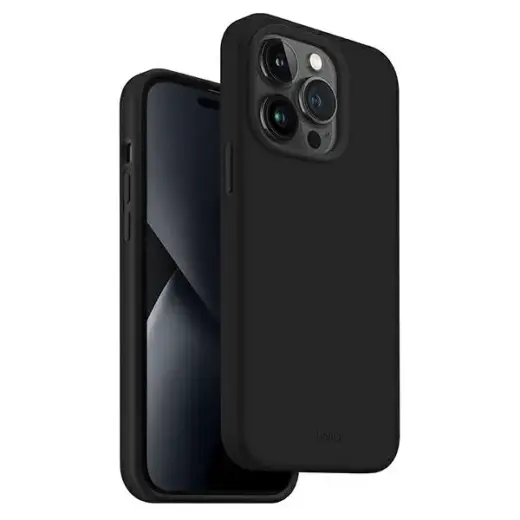 UNIQ etui Lino iPhone 14 Pro 6,1" czarny|midnight black