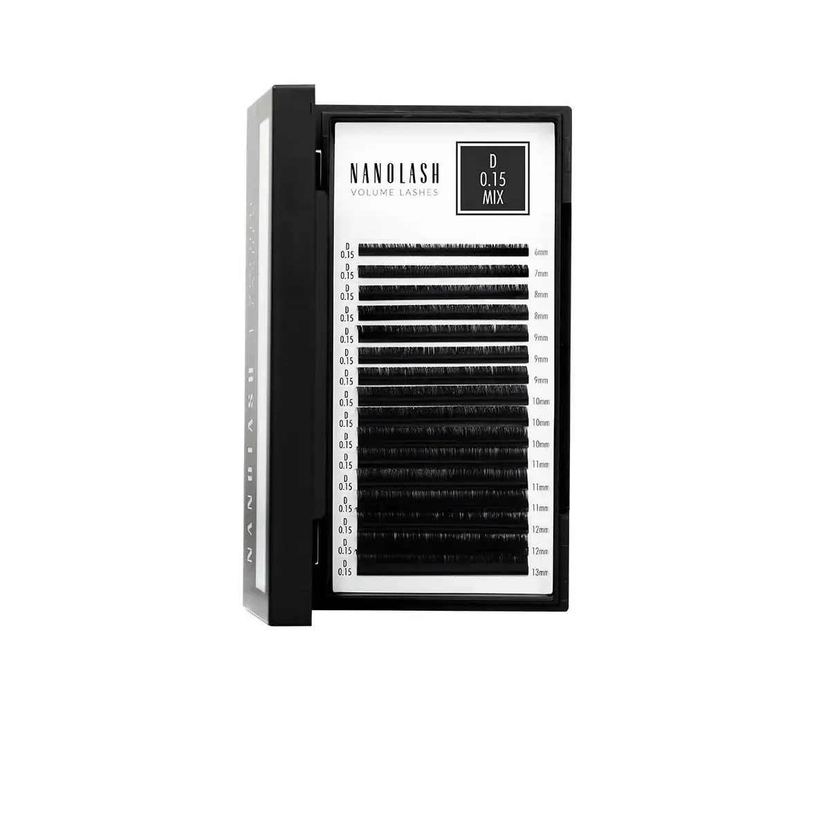 Nanolash Volume Lashes False Eyelashes 0.15 D 6-13mm 1 Pc
