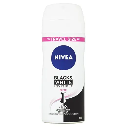 Nivea Transparent Antiperspirant Invisible for Black & White - 100 Ml