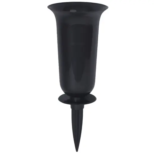 Flower pot-vase Dama 1, dark grey