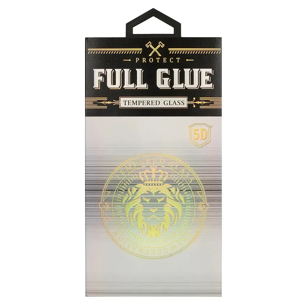 Tempered Glass HARD Full Glue 5D for IPHONE 15 BLACK