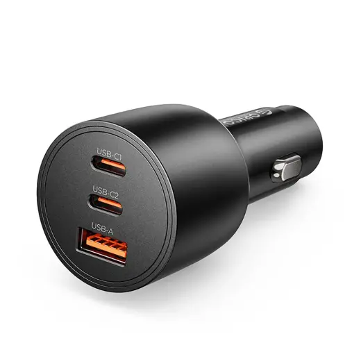 Orico PowerLink auto lādētājs | 100W | USB-A, USB-C | melns