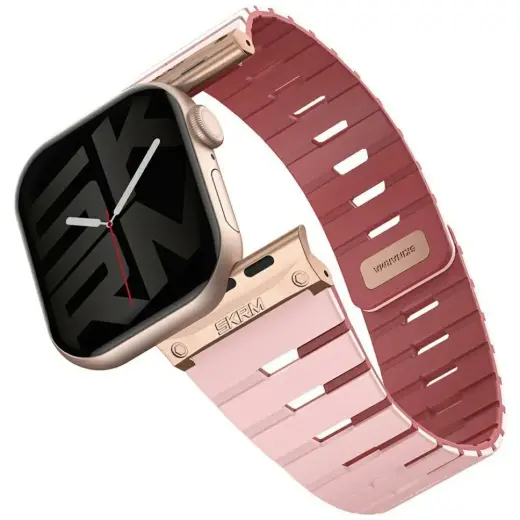 Skinarma Gemini viedpulksteņa siksniņa priekš Apple Watch (40/41/42 mm) | silikons | rozā