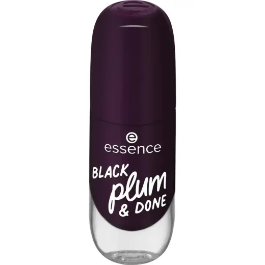 Essence, Gel Nail, Nail Polish, 84, Black Plum & Done, 8 ml
