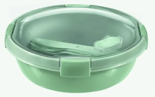 Food container Lunch round 1L Smart Eco To Go Ø20x7cm soft green 