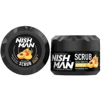 Nishman Facial Scrub Apricot - Peelingový gel pro muže 300ml