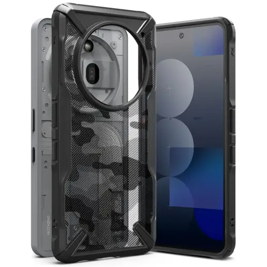 Чехол для телефона Ringke Fusion X для Nothing Phone 3A Pro камуфляжный черный