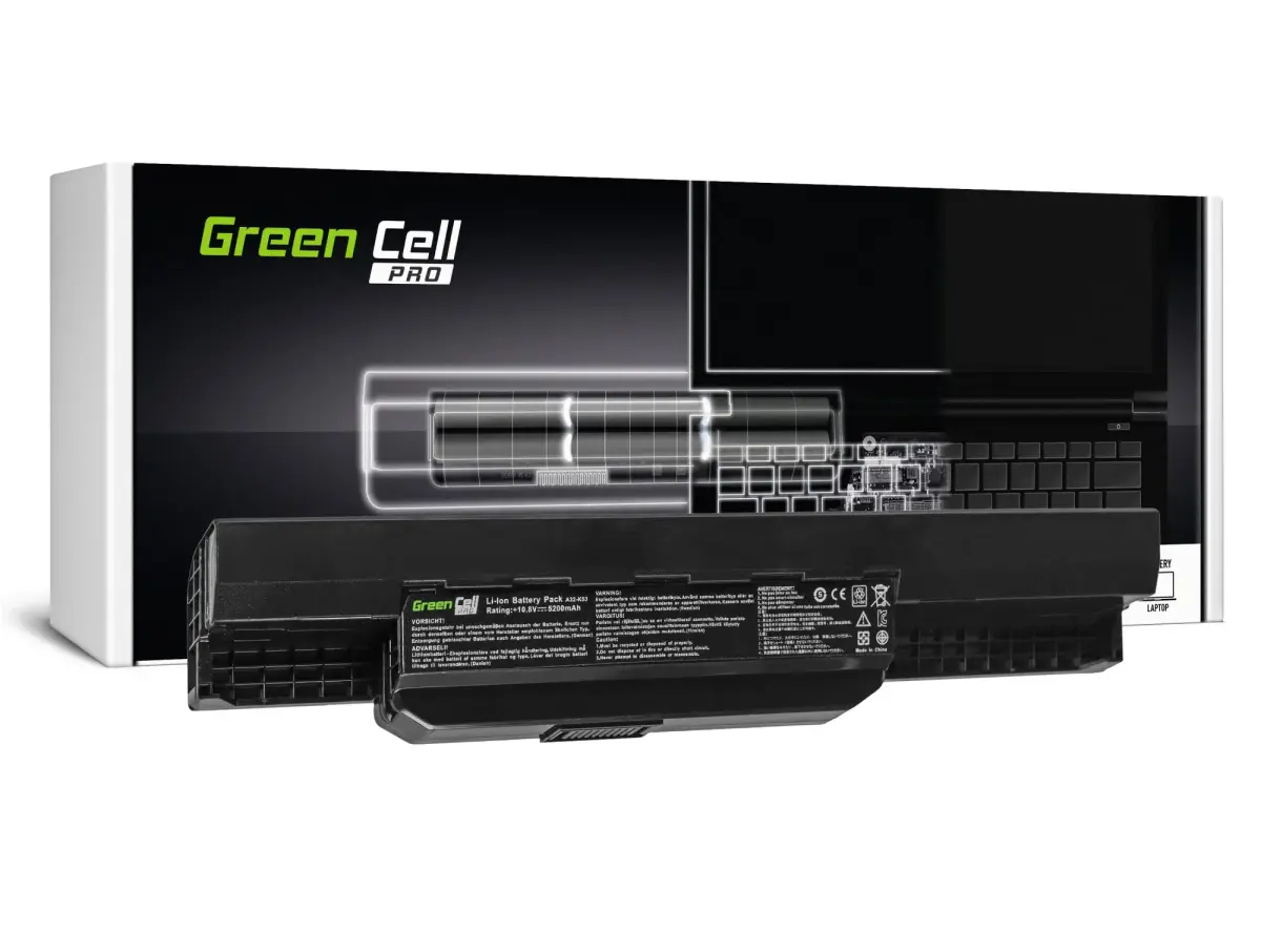 Zaļā baterija PRO A31-K53 A32-K53 A41-K53 A42-K53 priekš Asus A537 K53 K53 K53E K53S K53S K53SV X53 X53S X53U X54 X54C X54F X54H