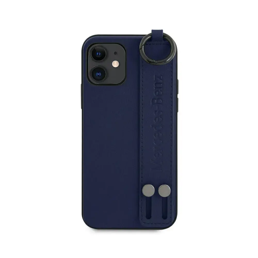 Mercedes MEHCP12SLSSNA iPhone 12 mini 5,4" niebieski|navy hardcase Strap Line