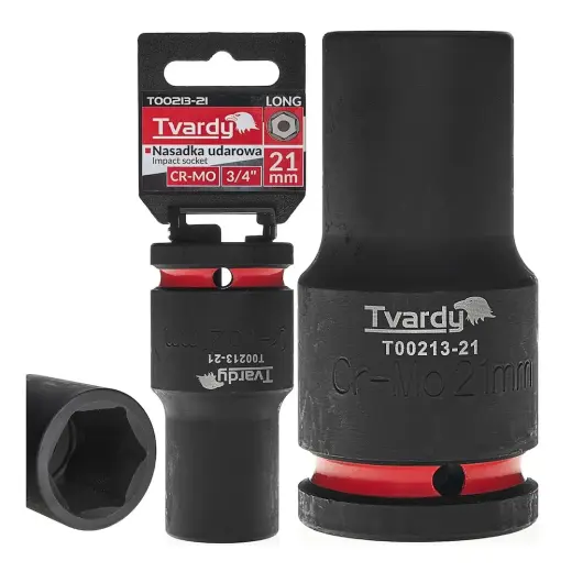 Sügav löökpadrun 3/4" 6PT 21mm CR-MO