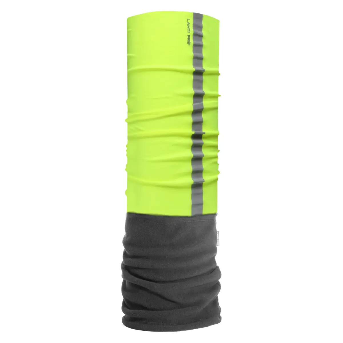 Lahti Pro Multifunctional fleece scarf yellow-grey