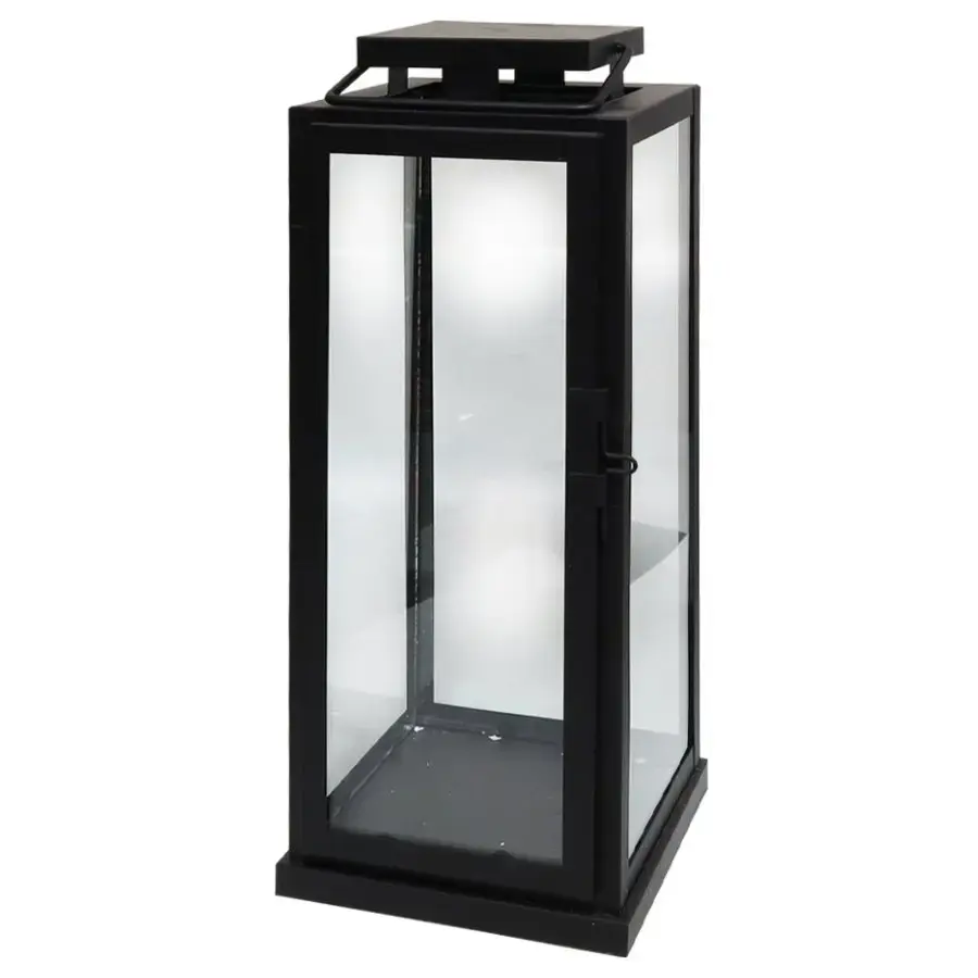 Laterna Tower 15x15x37cm, melna