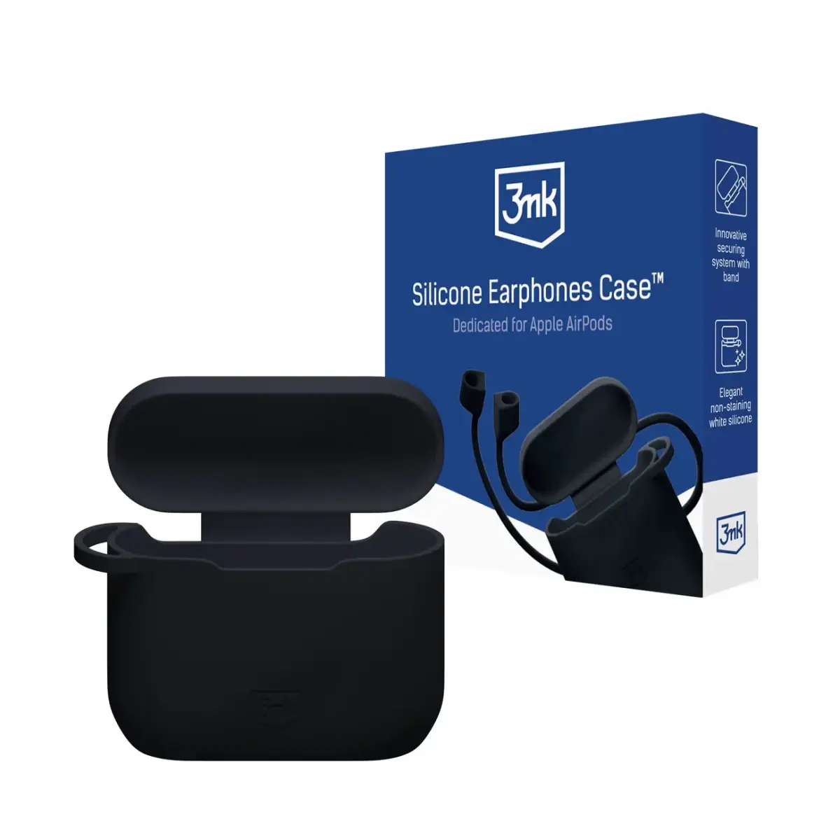 3mk Silicone AirPods Case for Apple AirPods 3rd gen. - black