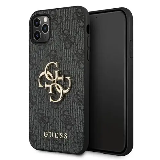 Guess GUHCN654GMGGR iPhone 11 Pro Max szary|grey hardcase 4G Big Metal Logo