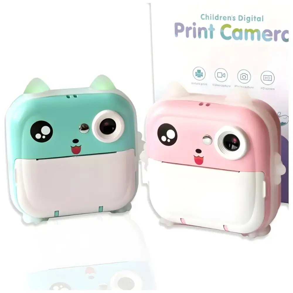 Instant camera for children MajesticLine rozā
