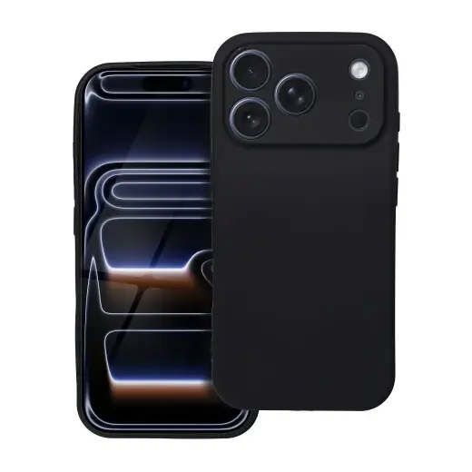 Soft maciņš telefonam iPhone 17 Pro melns