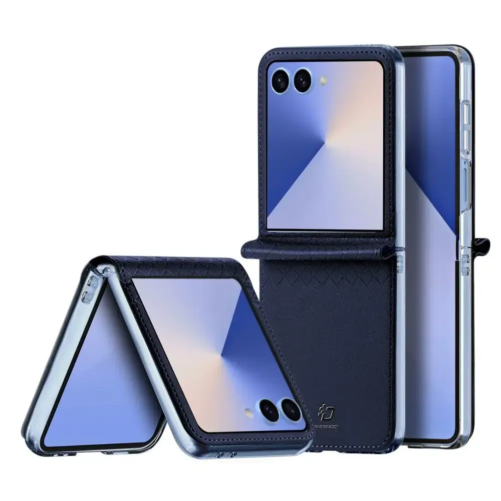 Dux Ducis Bril knyginio tipo telefono dėklas Samsung Galaxy Z Flip 7 (F766) mėlynas