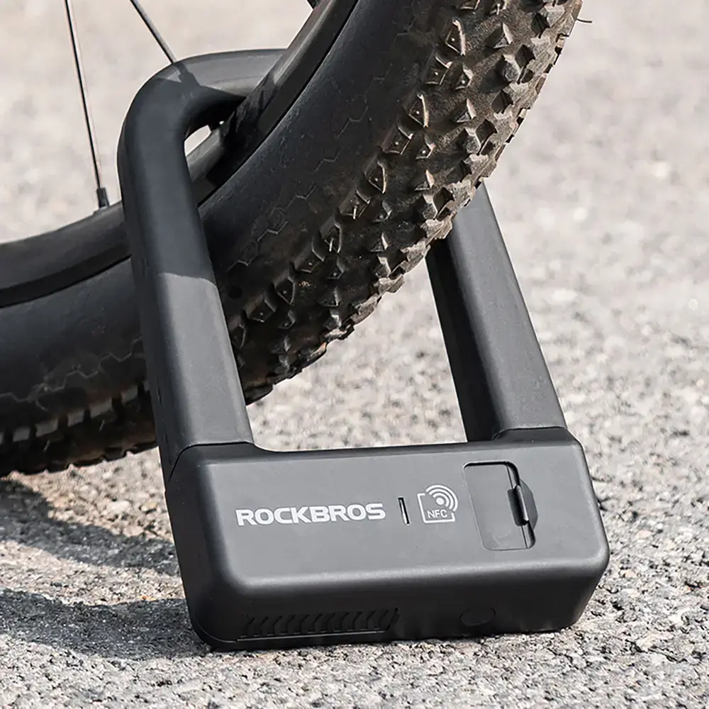 Rockbros RBNS1 SMART Bike Lock with NFC Reader - Black