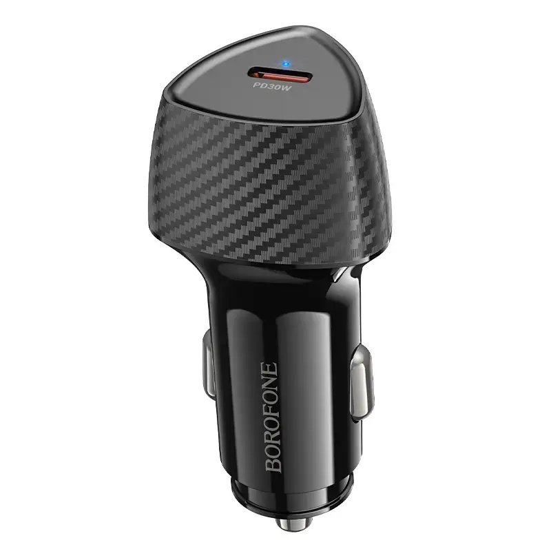 Borofone BZ31B Solid automašīnas lādētājs | 30W | PD, QC | USB-C | melns