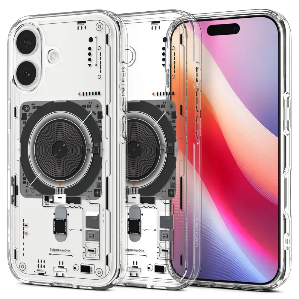 Spigen Ultra Hybrid telefona maciņš ar MagSafe atbalstu Apple iPhone 17, caurspīdīgs