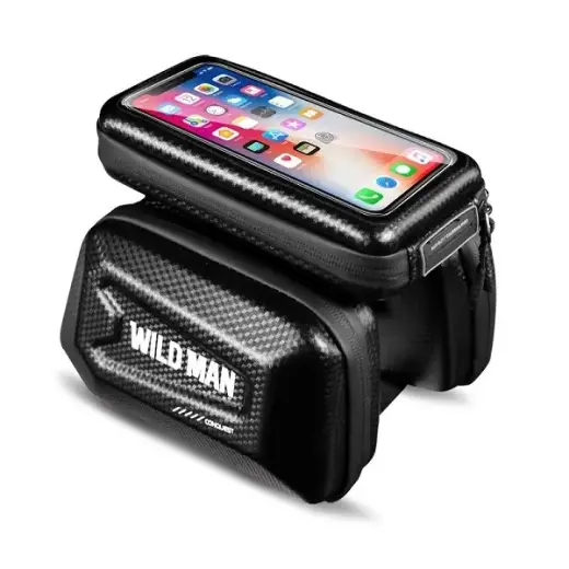 Etui|uchwyt rowerowy WILDMAN XL E6S sakwa na ramę czarna|black