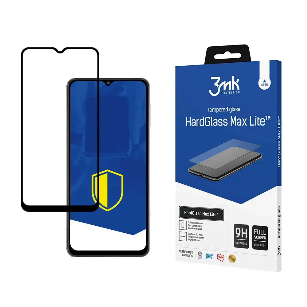 Samsung Galaxy M32 Black - 3mk HardGlass Max Lite™ screen protector