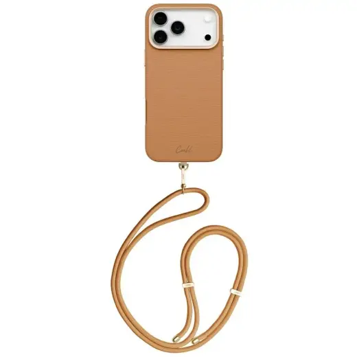 UNIQ Coehl Mirelle Case for iPhone 17 Pro Max Magnetic Charging Brown