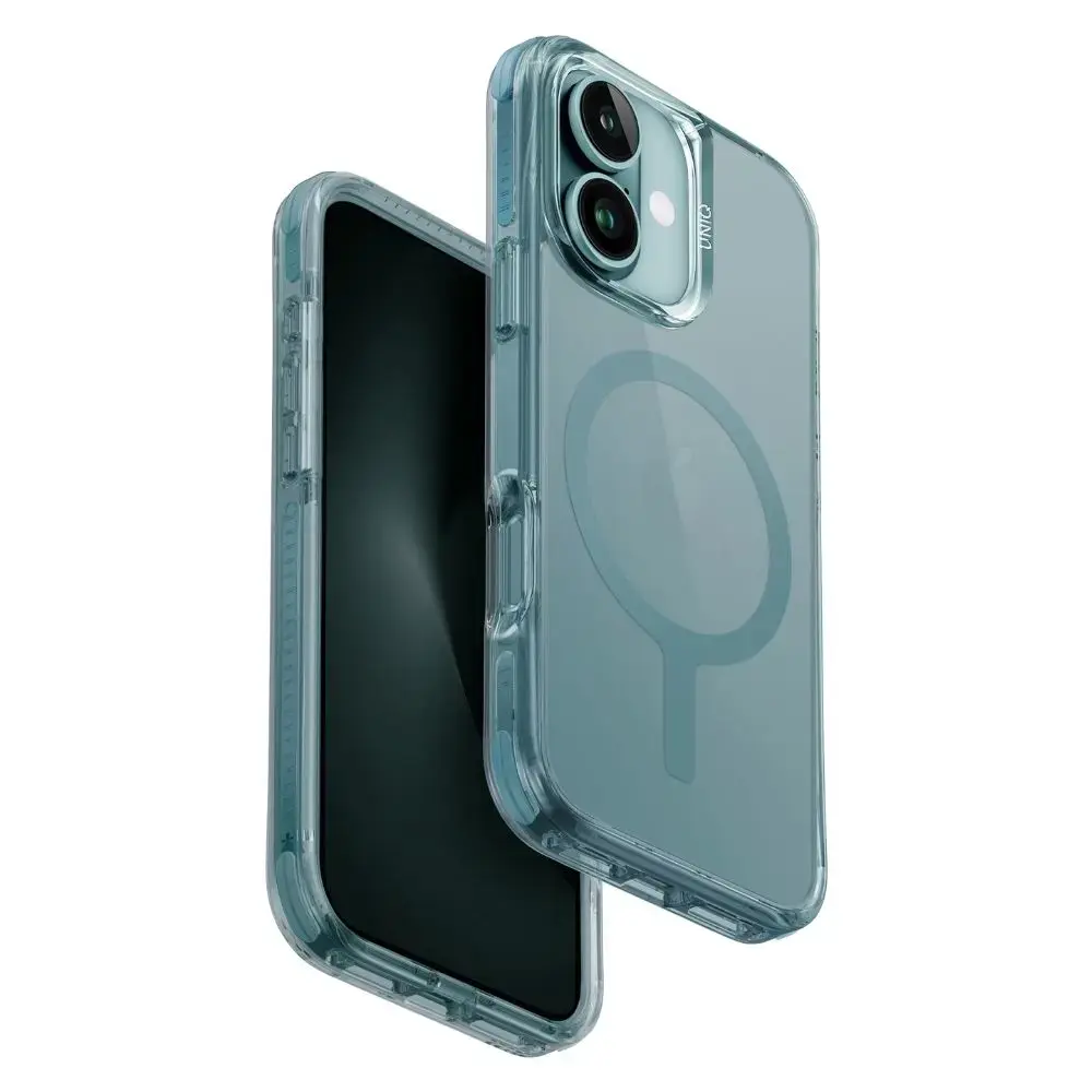 UNIQ etui Combat iPhone 16 6.1" Magclick  Charging zielony|teal green