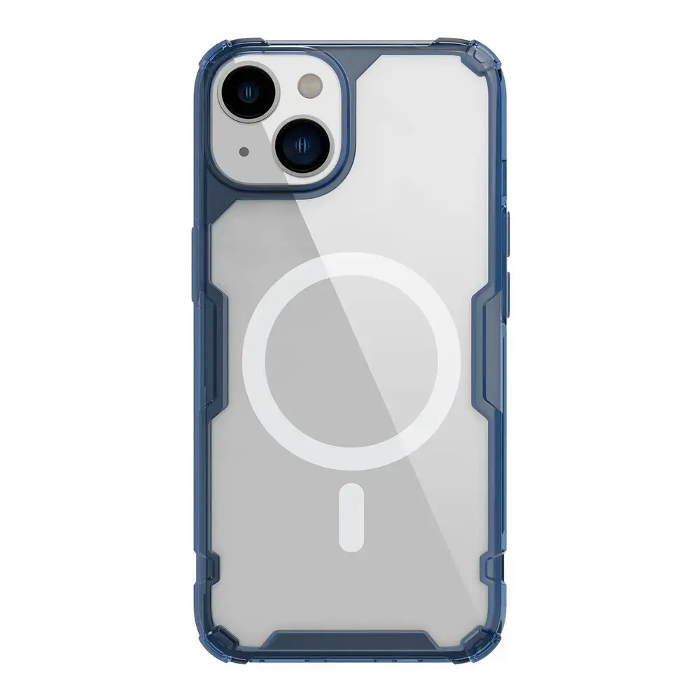 Nillkin Nature Pro armored maciņš ar MagSafe atbalstu telefonam iPhone 15 Plus zils