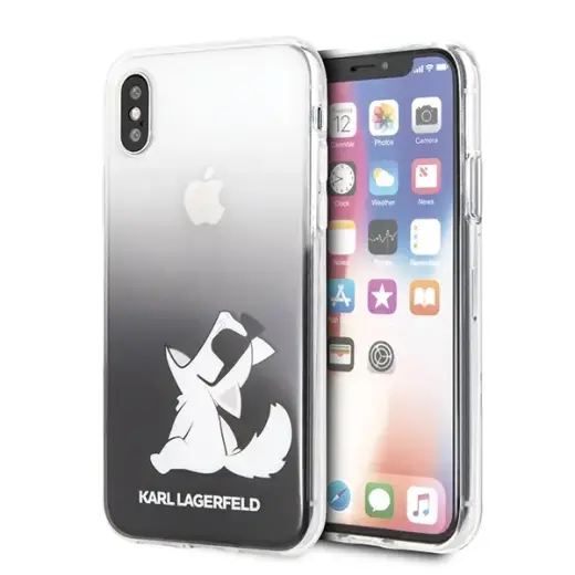 Karl Lagerfeld KLHCPXCFNRCBK iPhone X|Xs hardcase czarny|black Choupette Fun