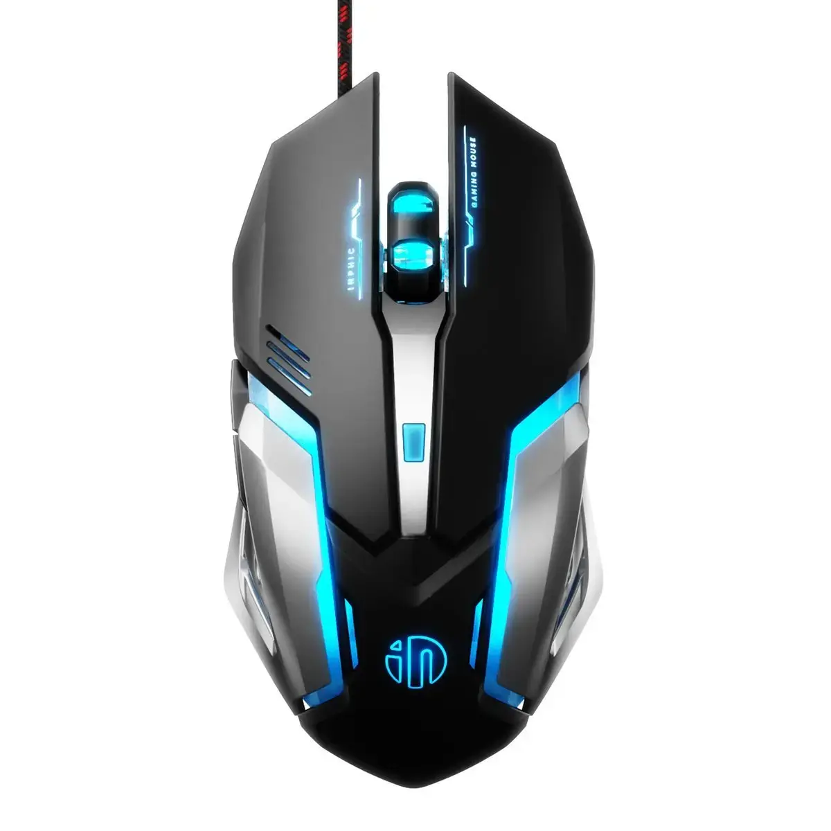 Wired gaming mouse Inphic PB6S (Black|Silver)